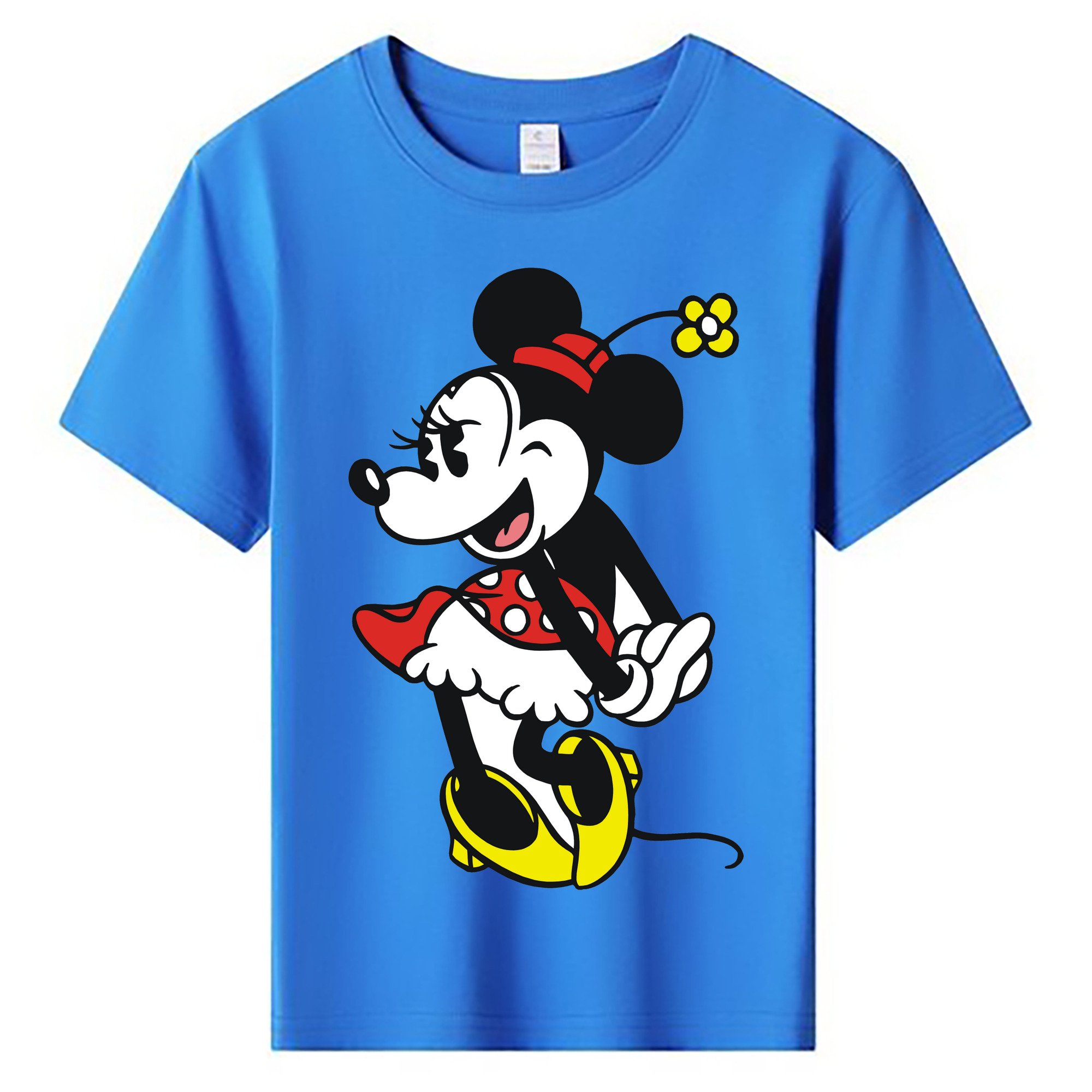 ミッキーマウス Mickey Mouse 綿100％キッズTシャツ（フロントプリント）